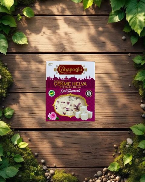Gül Yapraklı Çekme Helva 100gr vakum ambalaj